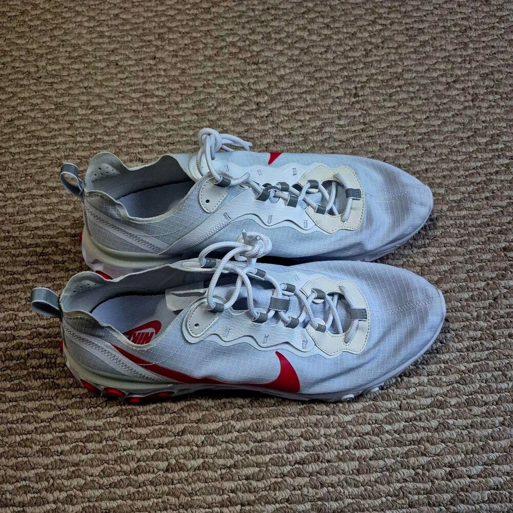 Nike React Element 55 White University Red - image 4